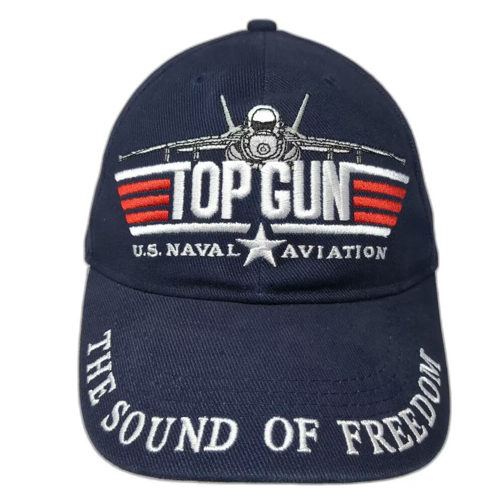 Eagle Emblems Top Gun Naval Aviation Sound of Freedom Blue Baseball Cap OS Hat
